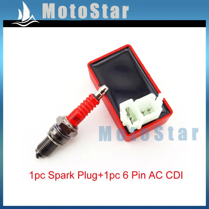 Red CDI Ignition Spark Plug CG 125cc 150cc 200cc 250cc Pit Dirt Bike ATV Quad