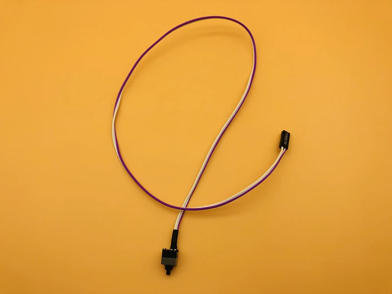 10PCS Motherboard Reset Cable Desktop Computer PC Case Power Button SW Switch Power Cord Cable Re-start Switch Cable for Mining
