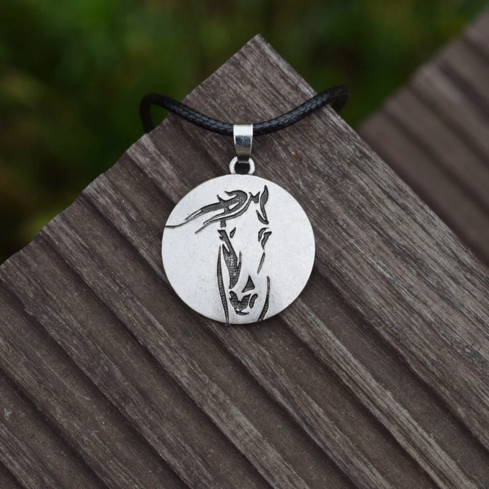 Cabeça de Cavalo Pingente de Colar de Jóias Cowgirl Cavalo abstrata Presentes Para Amantes do animal de Estimação Colares de Presente Do Amante Para O Seu Equestre SanLan