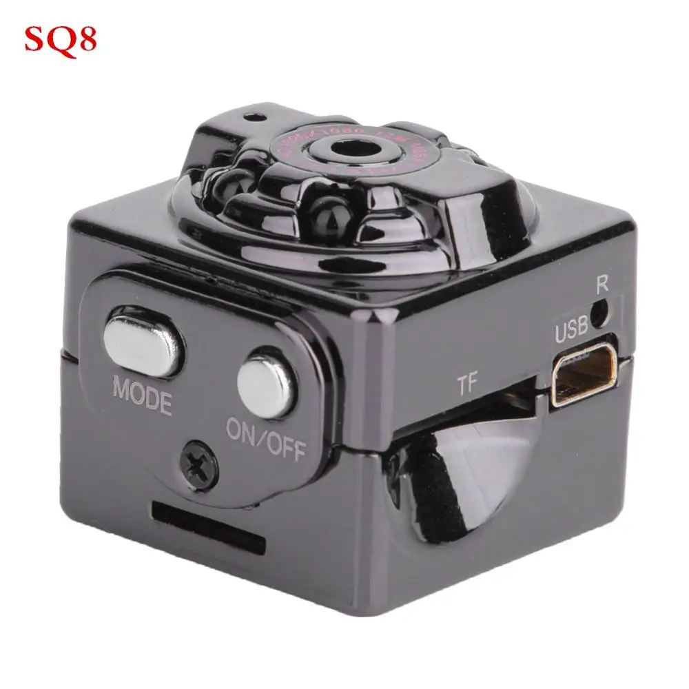 SQ8 SQ9 SQ10 SQ11 SQ12 мини-камера HD 1080P экшн-камера Автомобильная HD камера-видеорегистратор с ночным видением 12MP Mini DV камера - Цвет: SQ8