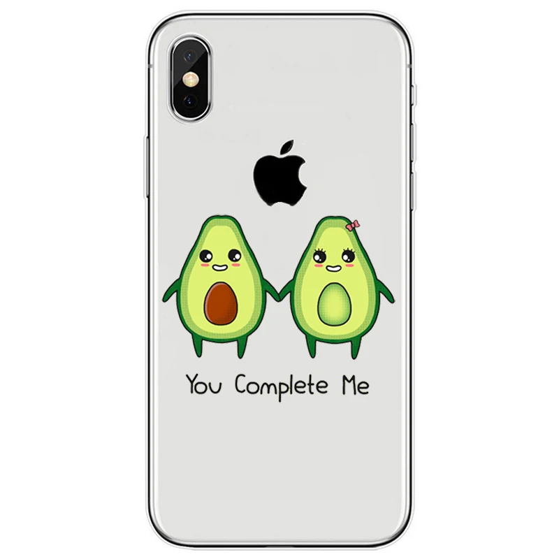 Мягкий силиконовый чехол с изображением авокадо для iPhone X XS XR MAX 5 5C 5S SE 6 6S 7 8
