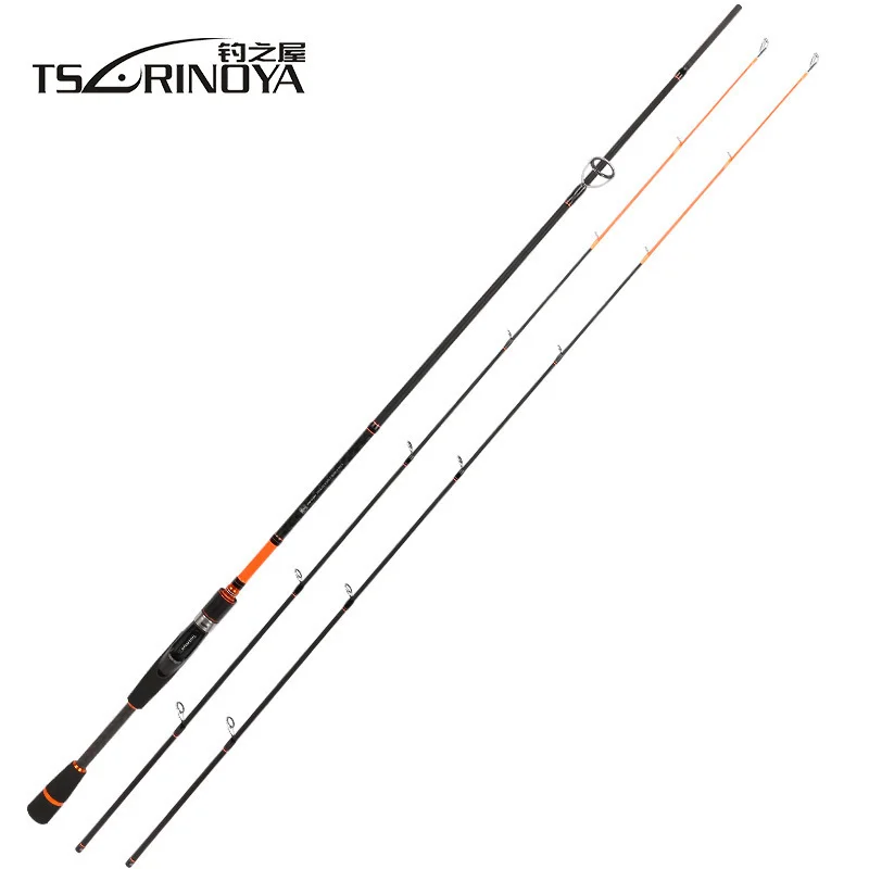 

TSURINOYA PLESURE V M +ML 2 Luminous Tips Casting Spinning Fishing Rod 2.1m 2 Section Carbon Fiber Ultralight Spinning Rod