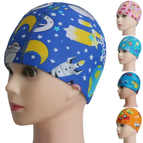 

Cartoon Stretchy Children Swimming Cap Silicone Swimming Hat