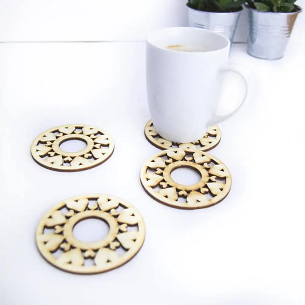 wholesale custom sublimation mini wood round coasters for drinkin