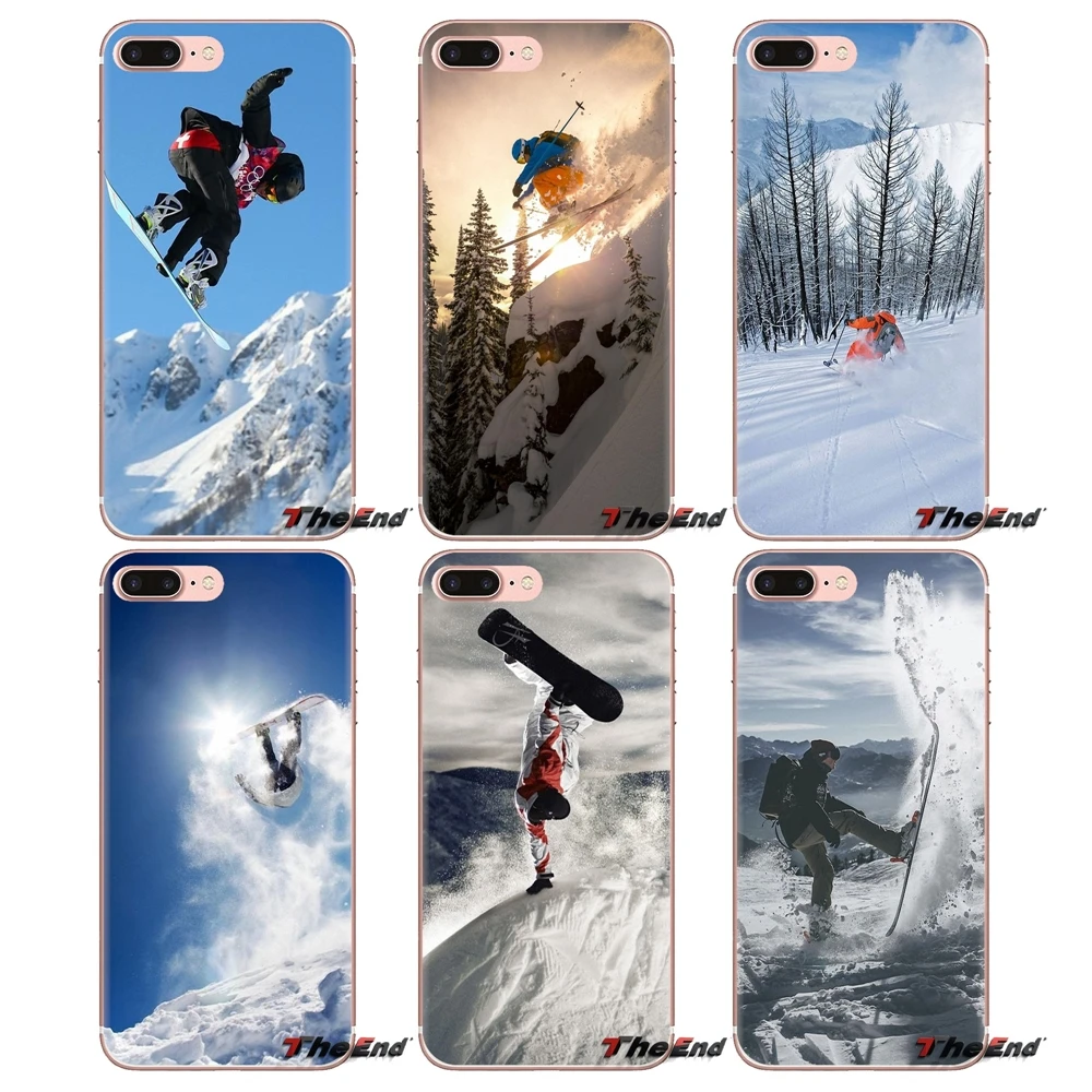 Soft Transparent Cover For Samsung Galaxy J1 J2 J3 J4 J5 J6 J7 J8 Plus 2018 Prime 2015 2016 2017 Snow Or Die Ski Snowboard Sport |