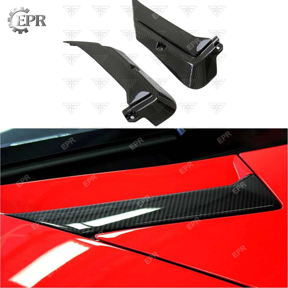

Carbon Hood Vent Covers For Aventador LP700 DMC Style Carbon Fiber Hood Vent Body kit Car Trim Accessories For LAMBORGHINI LP700