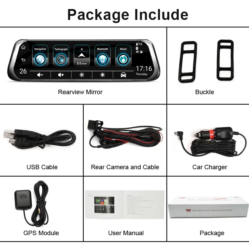 Anstar 1" 4G Автомобильное зеркало заднего вида DVR Android 5,1 WiFi ADAS gps HD 1080P видео рекордер видеорегистратор авто регистратор автомобильная камера