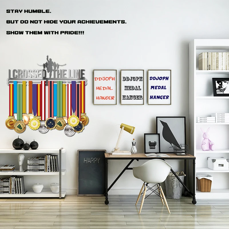 

DDJOPH Sport medal hanger rack Running medal holder Medal display rack Marathon medal hanger hold 36+medals