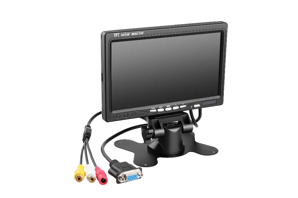 Monitor de coche de 7 pulgadas + 2 piezas cámara de visión nocturna de MP + 4 canales Wifi GPS Disc