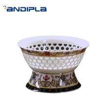 Китайский стиль синий и белый фарфор фильтр полая чайная посуда офисный кунг-фу чайный сервиз аксессуары чайное ситечко керамический Лич