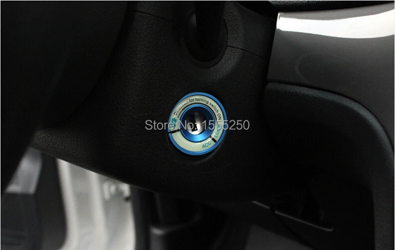 Авто светящаяся крышка ключа зажигания, украшение отверстий зажигания кольцо для volkswagen vw polo, golf, passat, jetta, tiguan