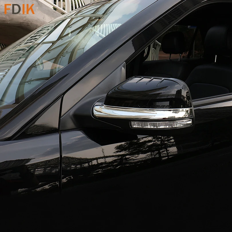 

2pcs ABS Chrome Rear View Mirror Side Molding Trim Cover For Ford Explorer 2016 2017