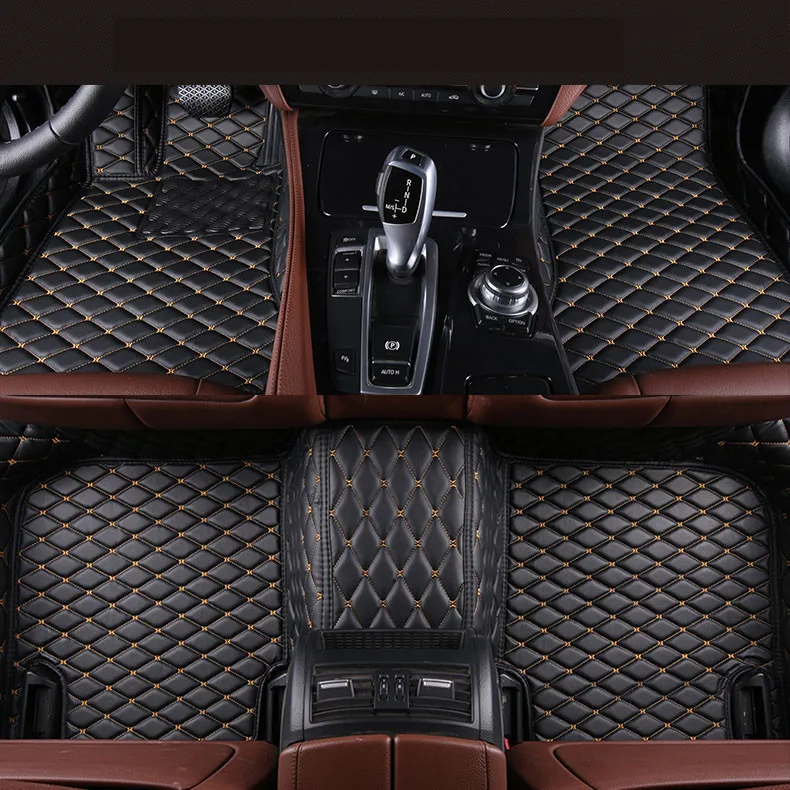 

Auto Floor Mats For Honda Accord 2007-2013 Foot Carpets Step Mat High Quality Brand New Embroidery Leather Mats