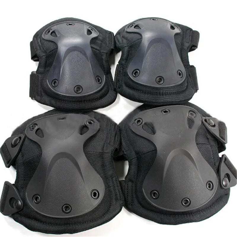 Tactical Military X Shape Skate Knee & Elbow Protective Pads Set