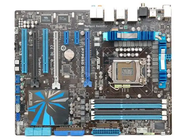 

ASUS P7P55D Deluxe 1156 pin P55 motherboard used 90%new