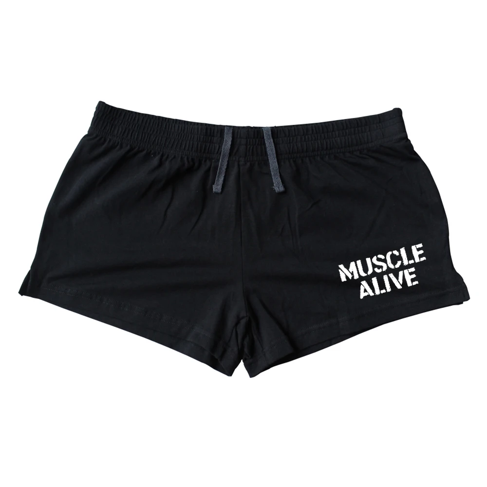Muscle Alive Sportswear Shorts Men Bodybuilding Shorts Male Workout Clothing Casual Shorts