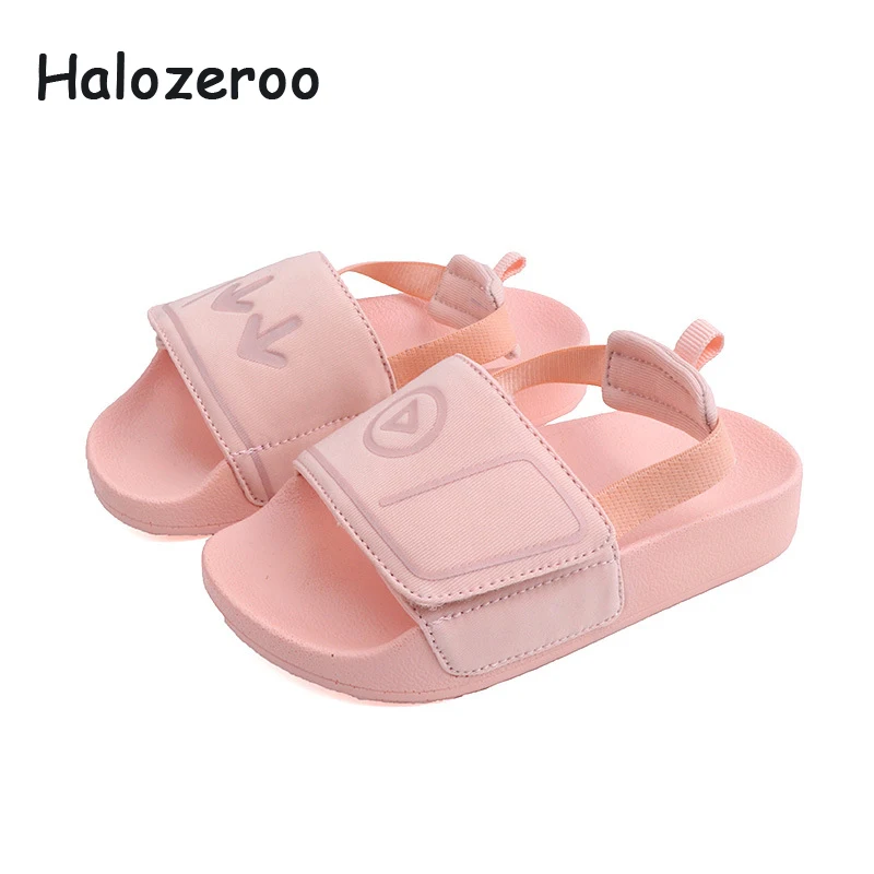 

Summer 2019 New Kids Beach Sandals Children Casual Slippers Baby Girls Slip On Sandals Boys Black Shoes Toddler Soft Brand Flats