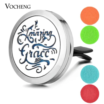 

10pcs/lot Car Aromatherapy Locket 316L Stainless Steel Pendant Vent Clip Magnetic 30mm without Felt Pads VA-341*10