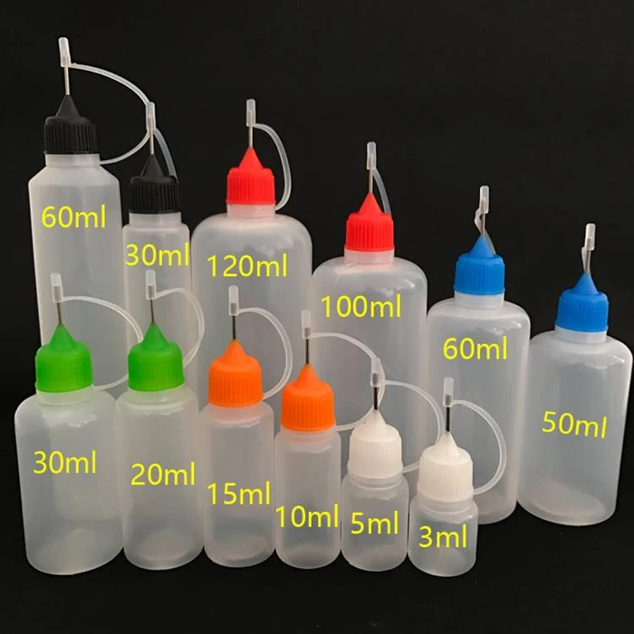 

5pcs/lot Empty Needle Vape eJuice Dropper Bottle 3ml 5ml 10ml 20ml 30ml 50ml 60ml 100ml 120ml eCig eLiquid Storage