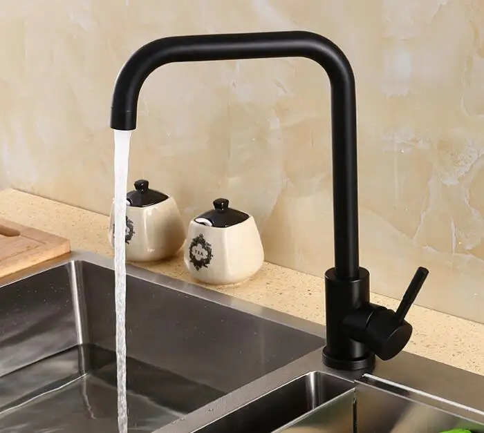

kitchen Faucet Black Swivel Kitchen Sink Mixer Tap Kitchen Faucet Vanity Faucet cozinha KF589
