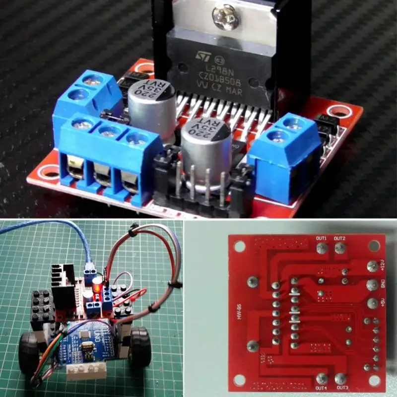 L298N Двойной H Мост шаговый двигатель драйвер платы DC шаговый двигатель привод плата контроллера модуль для Arduino