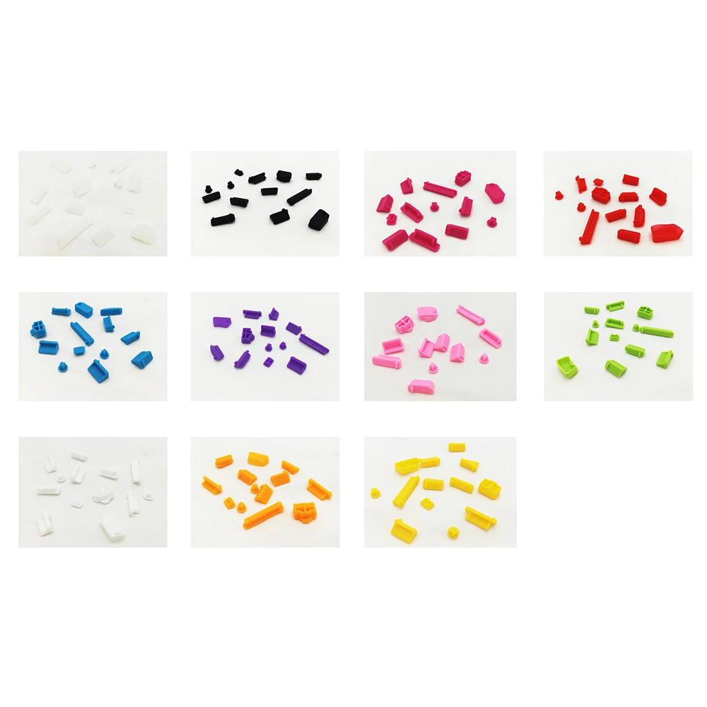 13PCSSet Candy Color Silicone Anti Dust Plug Cover Stopper Laptop dust plug laptop dustproof usb dust plug Computer Accessories (13)