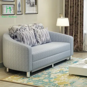 

Double circular folding sofa bed lazy cloth art sofa multifunctional small family can unpick and wash