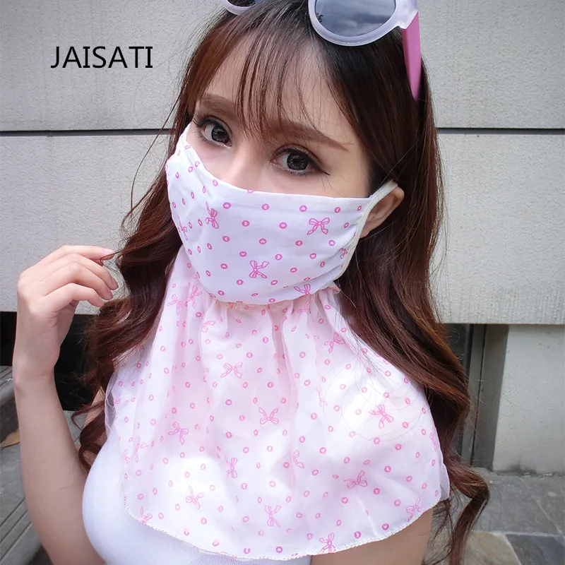 

JAISATI Summer Outdoor Bicycle Dust Mask UV Women Summer Sun Muffler Masks