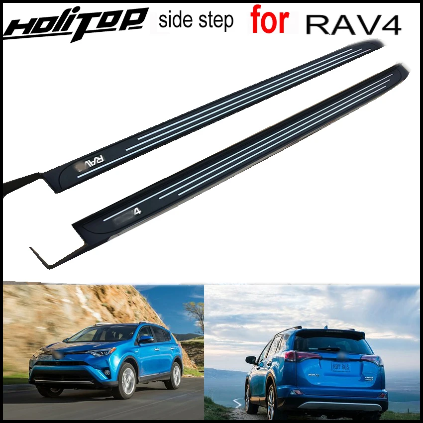 hot running board side bar foot step pedals for Toyota RAV4 2016 2017 2018,New design,fahsion outer shape,very popular in China