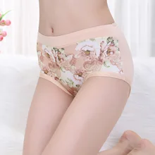 XXL(2XL) для женщин; большие размеры цветочный принт нижнее белье хлопковые трусы 3 шт./лот сексуальное женское белье женское нижнее белье Трусики отличное качество