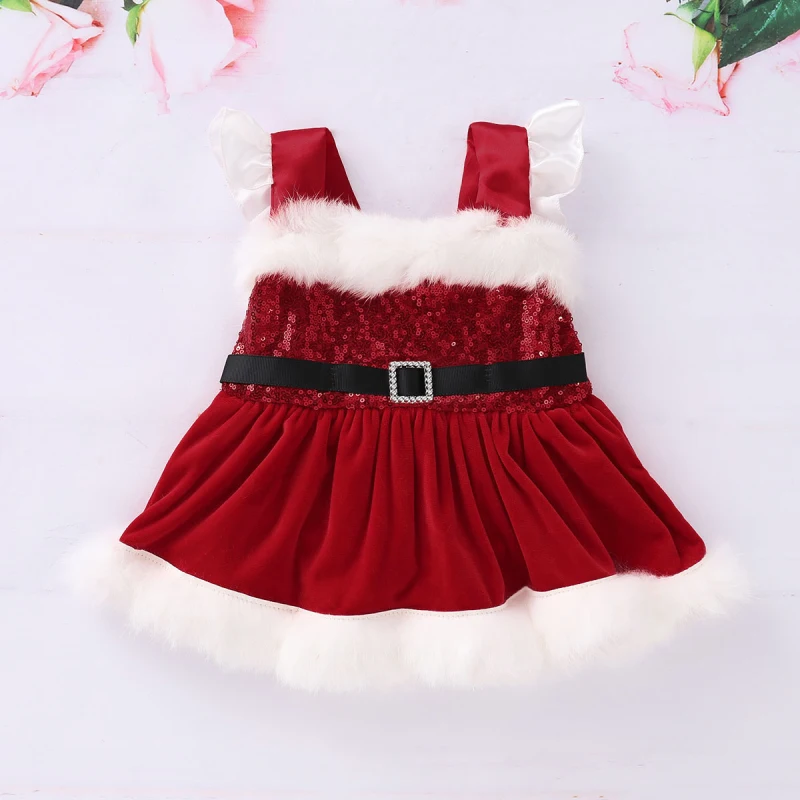 Пышное рождественское платье на крестины для маленьких девочек платье-пачка для маленьких девочек детское вечернее платье