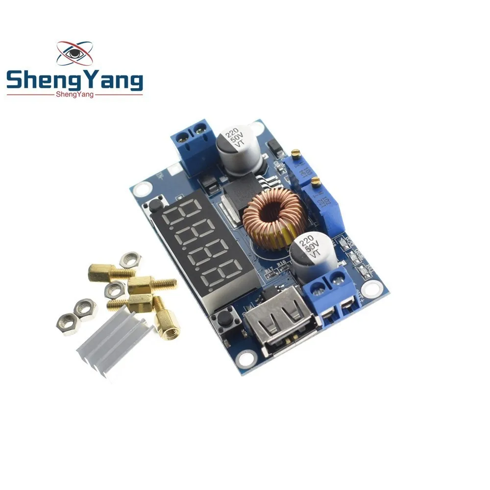 

ShengYang DC-DC 5A Digital LED Drive Lithum Battery Charger Module CC/CV USB Step Down Buck Converter With Voltmeter Ammeter