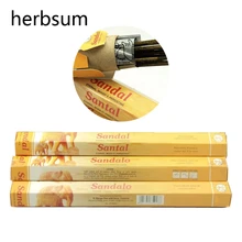 Одна упаковка, ручная работа, индийские благовония, палочки для ароматерапии, индийское сандаловое дерево, благовония, Домашний аромат, декор для гостиной, подарки
