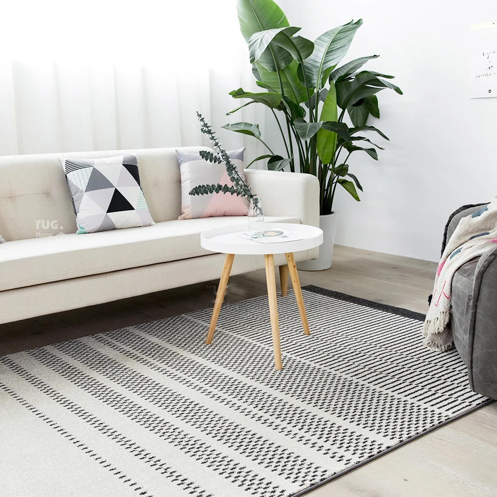 Ковер Kilim ручной работы из 100% хлопка геометрический богемный индийский черный