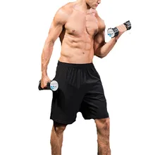 Шорты для спортзала для мужчин фитнес шорты джоггеры колготки эластичные быстросохнущие тренировочные брюки черный белый синий красный