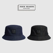 Aelfric Eden джинсы Панама шапки письмо вышивка шляпка хараджуку деним дизайн ветрозащитный Пешие прогулки шапки Хип Хоп Уличная одежда TF06