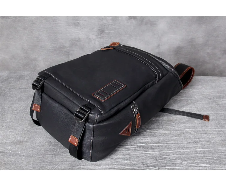 Фирменный Оригинальный рюкзак ручной работы из высококачественной натуральной кожи, деловой рюкзак для ноутбука, Мужская мягкая воловья