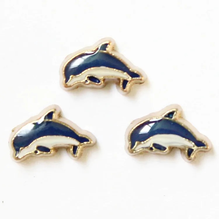 

20pcs/lot new arrival cute whale floating living memory locket Charms