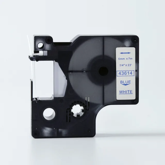 Special Offers FREE SHIPPING 5 PCS 6mmX7m 6mm label Blue on white tape 43614 compatible d1 label tapes with dymo d1 label printer Special Offers FREE SHIPPING 5 PCS 6mmX7m 6mm label Blue on white tape 43614 compatible d1 label tapes with dymo d1 label printer