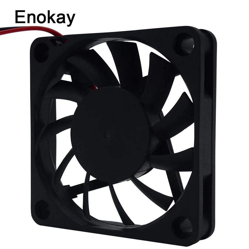 1 шт. Enokay DC 12 В 24 2Pin 60 мм 60x60x10 Мини процессор охлаждения компьютера ПК корпус кулер