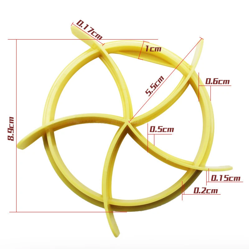 Aomily хлебные рулоны пластиковые формы веерообразные Кондитерские резаки пончик печенье пресс хлеб торт печенье штамп формы для выпечки Инструменты