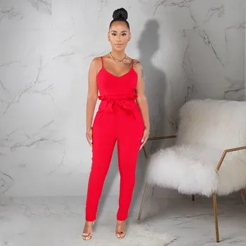 

Summer Sexy Strapless Rompers With Pockets Office Ladies Elegant Outfits Jumpsuit