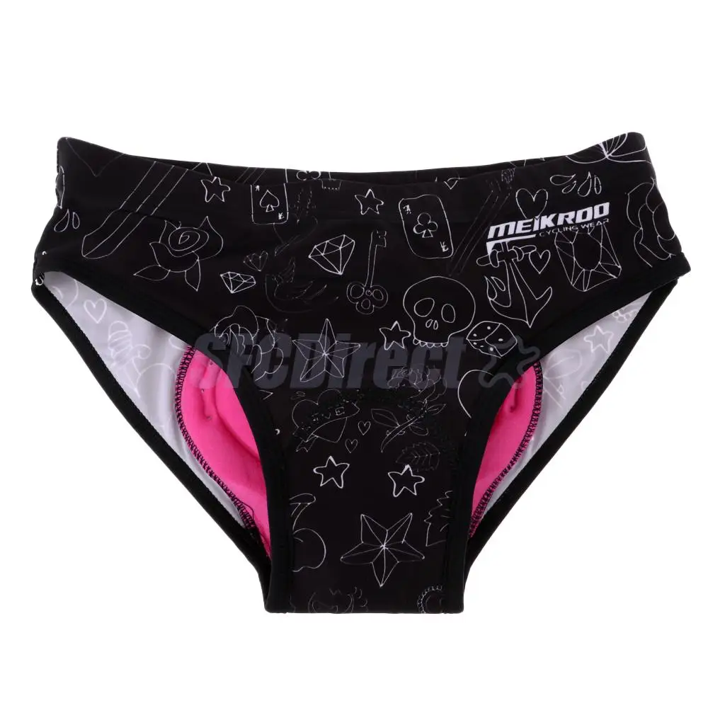 Women's 3D Padded Short Pants Anti-Slip Quick Dry Shockproof Briefs For Cycling Mountain Bike Riding Underwear Riding Sport Gear