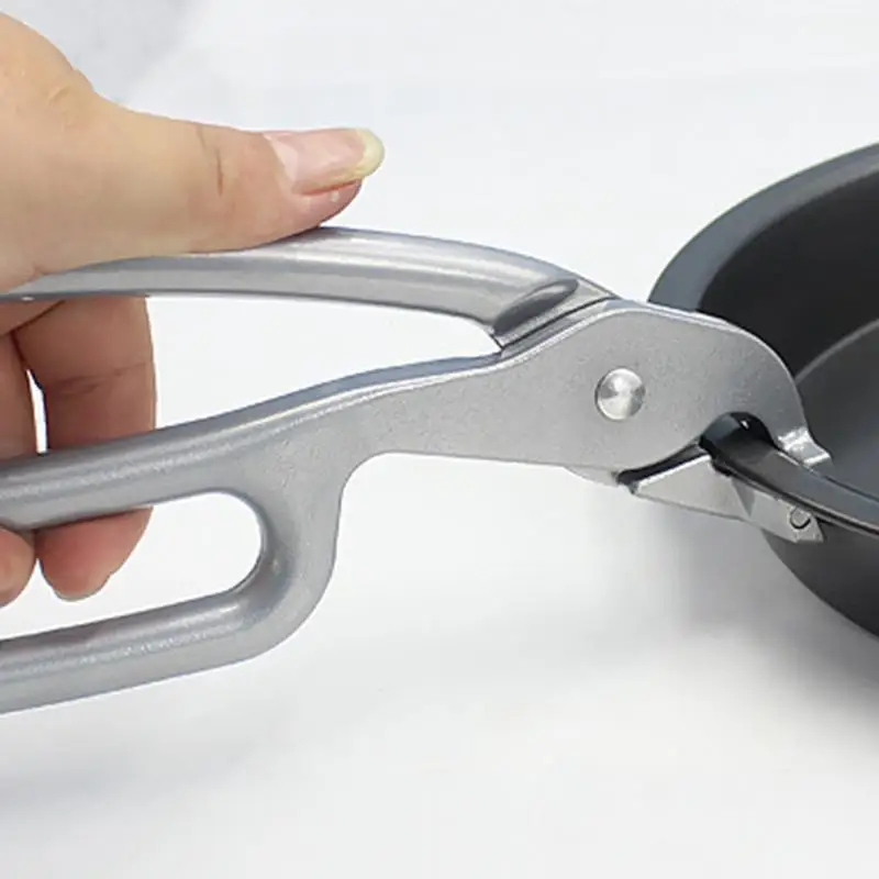 

Pizza Pan Clip Gripper Anti-Hot Bowl Dishes Stainless Steel Clip Universal Kitchen Pliers Handle Clip Clamp