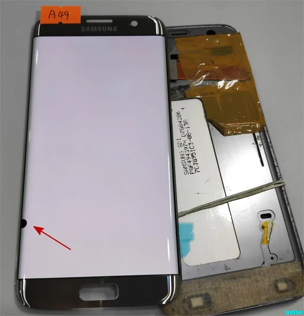 

NO.A49 for Samsung Galaxy S7 edge G935F G935A G935FD Defect lcd display with touch screen Digitizer 5.5'' Super AMOLED silver