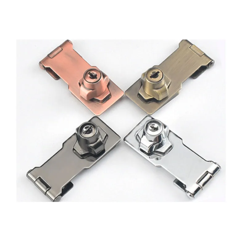 

4-inch vintage door lock-type key lock buckle small door and cabinet free opening