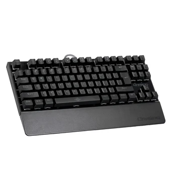 

Backlit Mechanical Keyboard Gaming Keyboard Blue Switch 87 Keys Ergonomic Keyboard Suspended Keys with Hand Wrist
