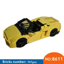 8611 LP560-4 741 шт. технические гоночные спортивные автомобильные Строительные блоки совместимы 8169 кирпичные игрушки для детей 011 Совместимость 8169