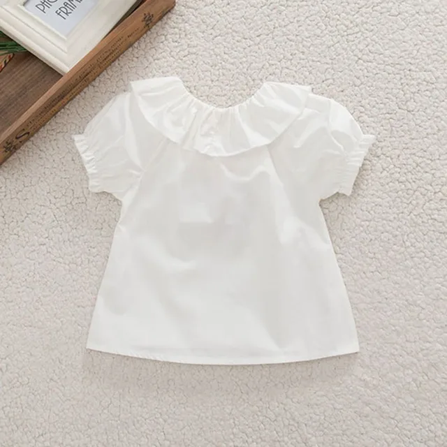 2018 Sweet Cute Baby Girl Clothes Shirts Puff Sleeve Blouse For Girls ...