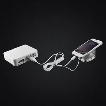 6 портов Розничная торговля телефон стойка безопасности сигнализация для планшета устройство Телефон Защита от взлома дисплей для Apple, samsung телефон планшет